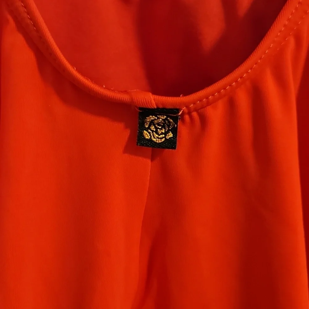 La vie en Rose Swimsuit Womens Large NEW Red One Piece Cut Out Backless NWT - Picture 4 of 5